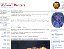 Tablet Screenshot of moonwelldancers.com